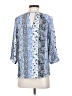 BCX 100% Polyester Blue 3/4 Sleeve Blouse Size XS - photo 2