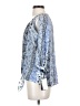 BCX 100% Polyester Blue 3/4 Sleeve Blouse Size XS - photo 5
