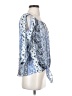 BCX 100% Polyester Blue 3/4 Sleeve Blouse Size XS - photo 4