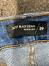 Just Black Blue Denim Shorts Size 29 waist - photo 3