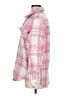 Francesca's 100% Polyester Plaid Pink Jacket Size M - photo 5