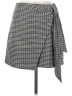 Wilfred Houndstooth Gray Casual Skirt Size 6 - photo 1