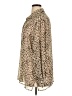 Liz Claiborne 100% Polyester Animal Print Tan Long Sleeve Blouse Size 1X - photo 5