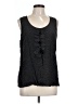 Halogen 100% Silk Black Sleeveless Silk Top Size L - photo 1