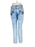 Inc Denim Solid Blue Jeans Size 12 - photo 2