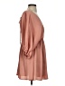 Tyche Solid Tan Casual Dress Size S - photo 4
