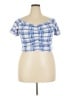 MadRag Blue Short Sleeve Top Size 3XL - photo 1