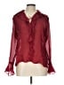 Ingredients Burgundy Long Sleeve Blouse Size 12 - photo 1