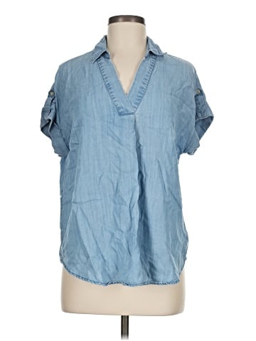 Liz Claiborne Short Sleeve Blouse (view 1)