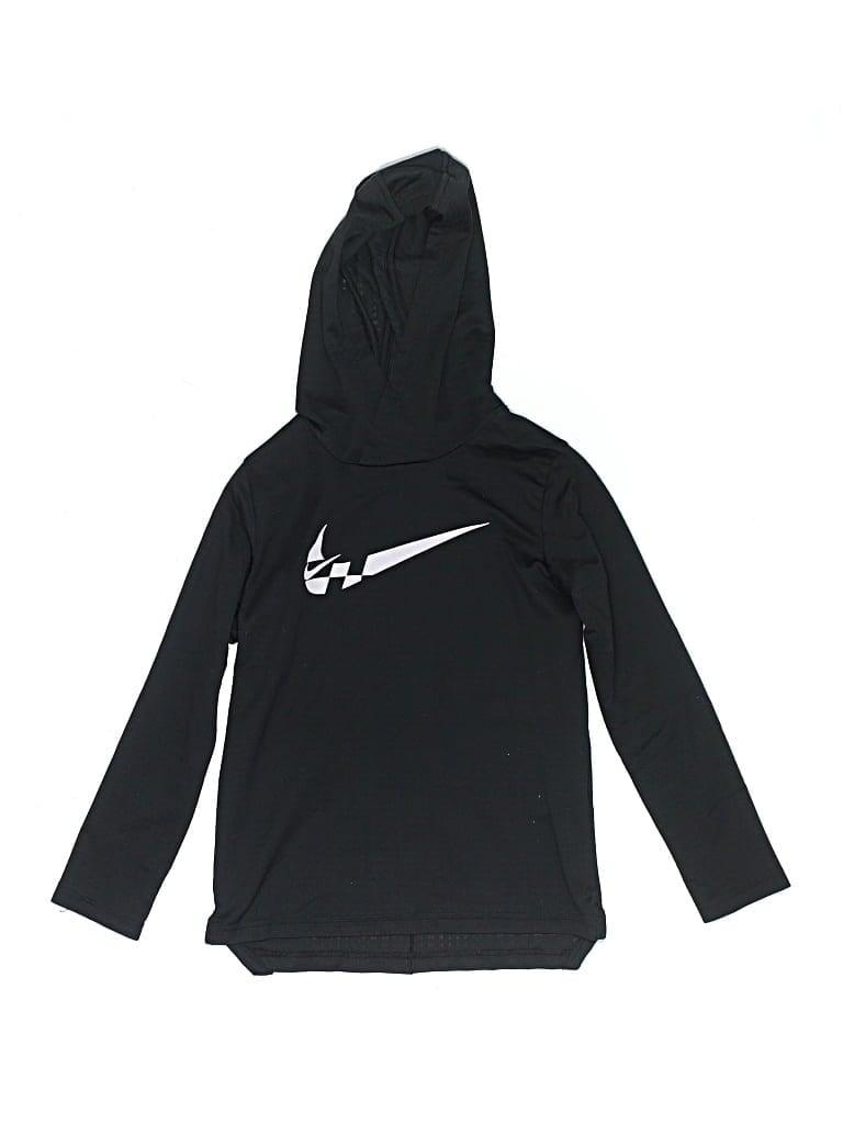 Pre-owned Nike Kids' Zip Up Hoodie In Black