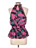 Nine West 100% Polyester Pink Sleeveless Blouse Size L - photo 2