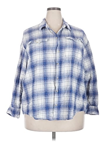 Old Navy 3/4 Sleeve Button-Down Shirt (view 1)
