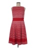 Talbots Stripes Red Cocktail Dress Size 8 Petite - photo 1