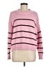 Quince 100% Organic Cotton Stripes Pink Pullover Sweater Size M - photo 1