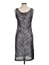 I Heart Ronson Chevron-herringbone Gray Cocktail Dress Size L - photo 2
