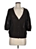 Halogen 100% Cotton Black Cardigan Size M - photo 1