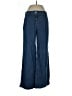 Zara Chevron-herringbone Blue Jeans Size L - photo 1