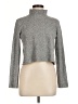 Zara Metallic Gray Turtleneck Sweater Size M - photo 1