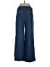 Zara Chevron-herringbone Blue Jeans Size L - photo 2