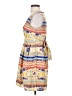 Maison Jules 100% Polyester Print Yellow Casual Dress Size S - photo 5