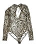 Forever 21 Animal Print Silver Long Sleeve Blouse Size M - photo 1