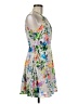 Express 100% Polyester Paisley White Cocktail Dress Size 6 - photo 4