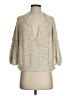 Free People Metallic Ivory Pullover Sweater Size XS - photo 1