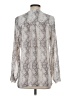 Emma & Olivia 100% Polyester Silver Long Sleeve Blouse Size S - photo 2