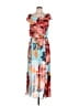 Bisou Bisou 100% Polyester Tropical Blue Casual Dress Size 10 - photo 1