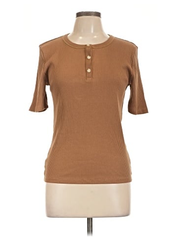 Ann Taylor Short Sleeve Henley (view 1)