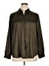 Chico's 100% Polyester Metallic Brown Long Sleeve Blouse Size XL (3) - photo 1