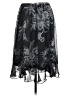 Susan Graver 100% Polyester Paisley Black Casual Skirt Size XS - photo 2
