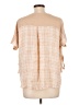 Mystree Tan Short Sleeve Blouse Size L - photo 2
