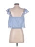 Tiny 100% Cotton Blue Sleeveless Blouse Size S - photo 2