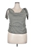 Cider Silver Short Sleeve Top Size 2XL - photo 1
