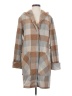 A New Day Plaid Brown Coat Size S - photo 1