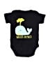 Rabbit Skins Graphic Black Short Sleeve Onesie 3-6 MO / 6 MO - photo 1