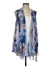 LOGO by Lori Goldstein 100% Polyester Blue Sleeveless Blouse Size S - photo 1
