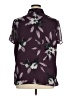 Sag Harbor 100% Polyester Floral Purple Short Sleeve Blouse Size XL - photo 2