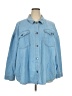 Lane Bryant 100% Cotton Blue Denim Jacket Size 28 - photo 1