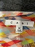 CAbi 100% Polyester Print Ivory Casual Dress Size M - photo 7