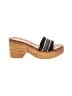 Toscanella Black Wedges Size 8 1/2 - photo 1