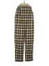 Topshop Plaid Yellow Casual Pants Size 4 - photo 1
