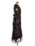eShakti 100% Polyester Floral Black Cocktail Dress Size S - photo 4