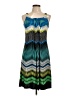 Glamour Graphic Green Cocktail Dress Size 10 - photo 1