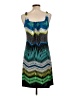 Glamour Graphic Green Cocktail Dress Size 10 - photo 2