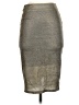 Akira Chicago Black Label 100% Polyester Metallic Silver Formal Skirt Size S - photo 1