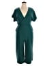Leith Solid Teal Jumpsuit Size XL - photo 1