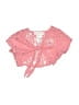 Emily West Pink Short Sleeve Blouse Size 6 - photo 1