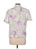 Alfred Dunner 100% Polyester Tropical Purple Short Sleeve Blouse Size 12 - photo 2